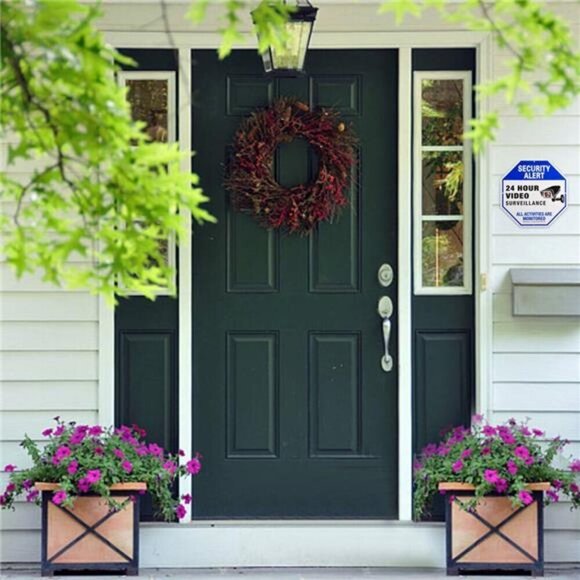 2-Pack Security Camera Sign Video Surveillance Outdoor UV Yard Safety Protection - Picture 4 of 7